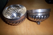 Сахарница серебряная