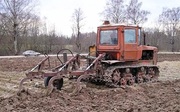 ТРАКТОР ДТ-75 С ПЛУГОМ В РАБОЧЕМ СОСТОЯНИИ!!!