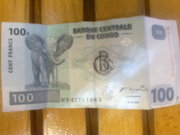 купюра 100 francs du congo