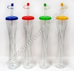 Стакан пластиковый для слаша с крышкой и трубочкой Style-1 