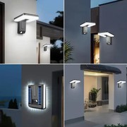 Набір з 2 сонячних LED ліхтарів з датчиком руху,  3 режими освітлення,  широкий кут 120°,  IP44